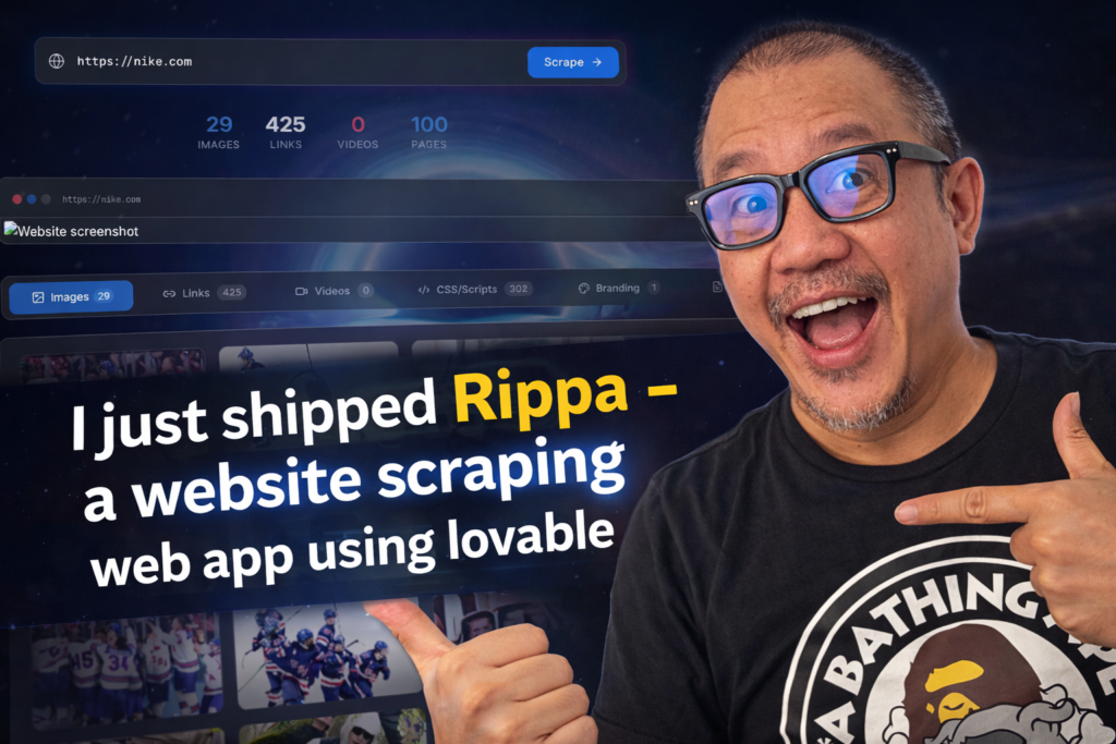 website scraping app