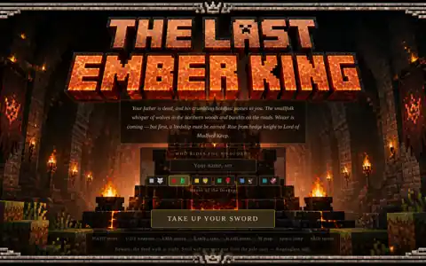 The Last Ember King voxel fantasy strategy game